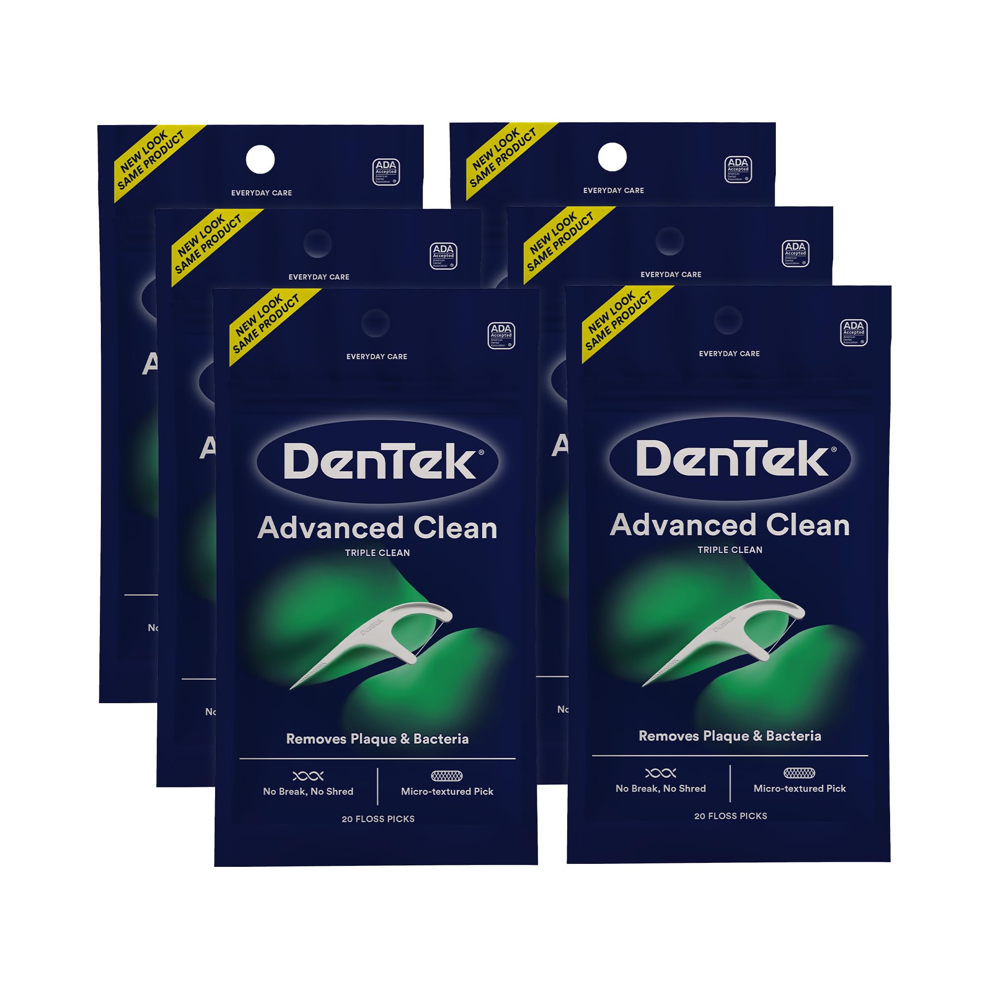 6-Pack 20-Count DenTek Triple Clean Advanced Clean Floss Picks $2.43 w/ S&S + Free Shipping w/ Prime or on $35+