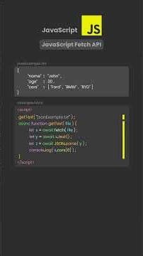 JavaScript Fetch API