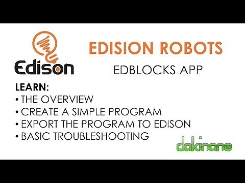 Edblocks App how to program the Edison robot