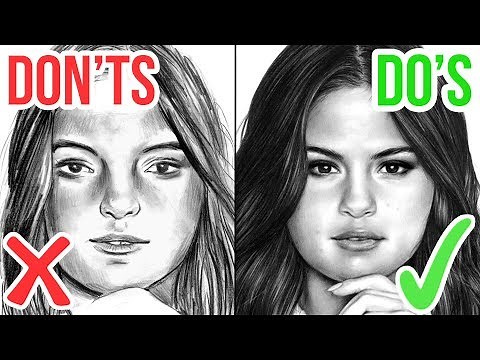 DO'S & DON'TS: How To Draw a Face | Realistic Drawing Tutorial Step by Step
