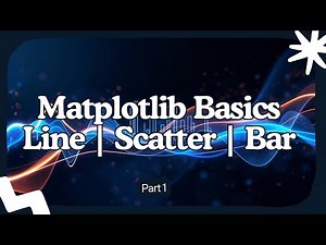 Matplotlib Basics | Line, Scatter & Bar Charts Explained