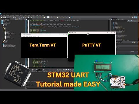 16. Build an STM32 UART Driver - PuTTY & Tera Term Terminal. part 1