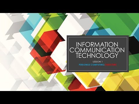 ICT Lesson 1
