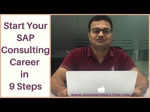Start your SAP Consulting Career in 9 Steps with Gaurav Learning Solutions