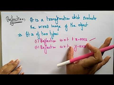2D Reflection with example | Transformation | CG | Computer Graphics | Lec-22 | Bhanu Priya