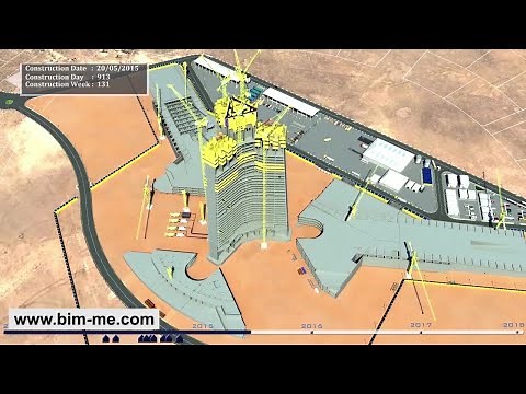 BIM 4D Construction Simulation For Kingdom Tower