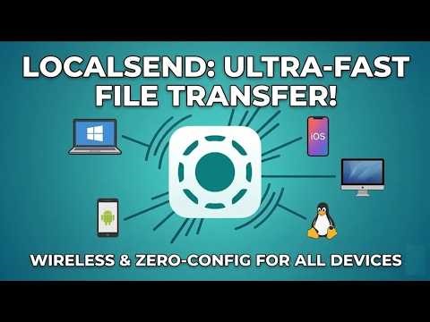 The Fastest Way to Transfer Files Between Windows, Android, Mac, Linux & iPhone 🚀 (No Cables Needed)