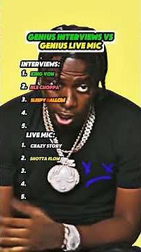 Genius INTERVIEWS 🆚 Genius LIVE MUSIC 😂🎤 |#rapper #hiphop #fyp #rapsong #lyrics#ranking#foryoupage