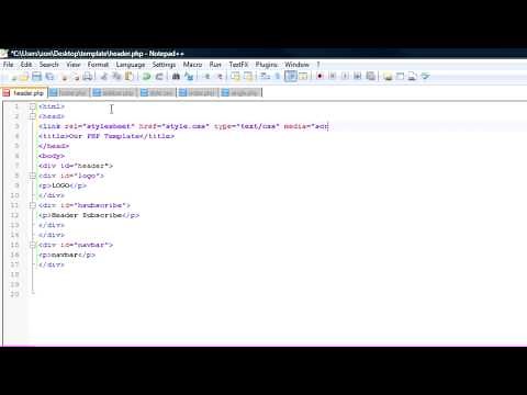 How to Create a Basic Website Design Template Using PHP, CSS, and XHTML Part 1 of 3