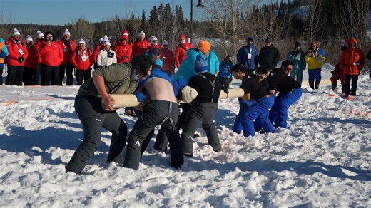 Pole push at the 2026 Arctic Winter Games