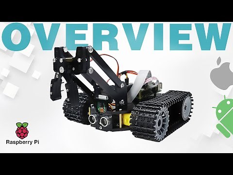 Freenove Tank Robot Kit for Raspberry Pi [Overview] Crawler Chassis Ball Tracing Line Tracking