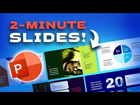Easy 2-MINUTE SLIDE DESIGNS in PowerPoint 🫢