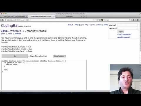 CodingBat #3 - Java If Boolean Solution Code 1