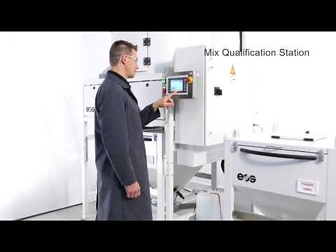 EOS Selective Laser Sintering - Multibox H264 - MQS internal view mixing process - Video