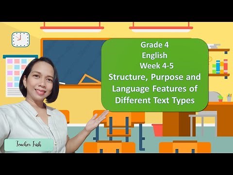 English 4 Lesson 4 Identify the Structure, Purpose and Language Features of Different Text