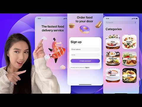 Design a simple UI from scratch for a Food App in Figma - For beginners