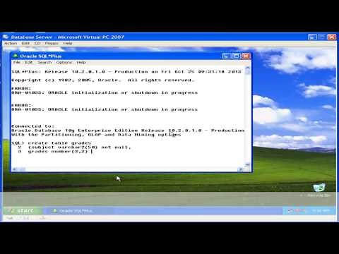 Tutorial Create table in SQL plus