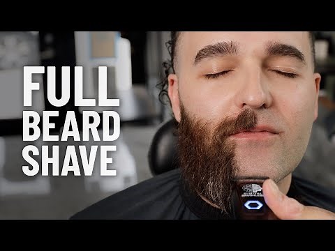 How to SHAVE a FULL BEARD like a PRO (Before & After)
