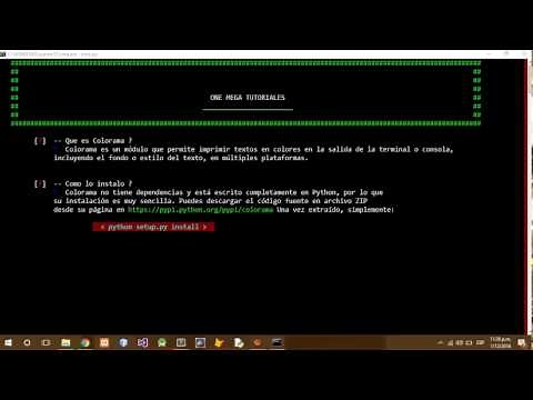 Modulo Colorama para Python [1- INSTALACION]