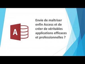 Training Create your Access databases in 3 steps with the Méthode T.R.I.P.L.E.