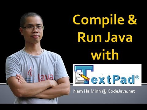 How to Compile and Run a Java Program with TextPad