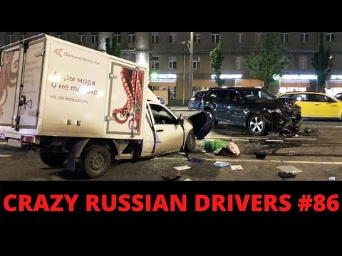 RUSSIAN DASHCAM- Crazy Drivers Car Crash Compilation #86