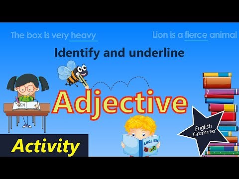 Adjective sentences examples | Identify and underline the adjectives | Kids Channel