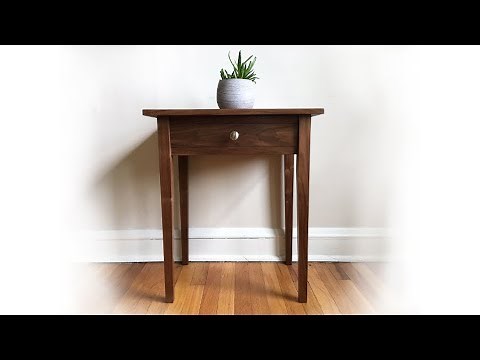 Building an Heirloom Walnut Shaker Side Table | FREE Plans!