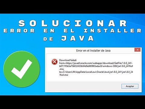 Solucionar Error en el Installer de Java