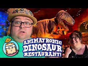 Dining with Animatronic Dinosaurs at T-Rex Restaurant! Testing International Sodas! Disney Springs!