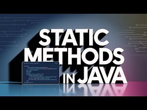 Static Method in Java Explained | Java for Beginners | Code with me