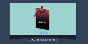 Create 3D Model Card Hover Effect using HTML CSS and Javascript