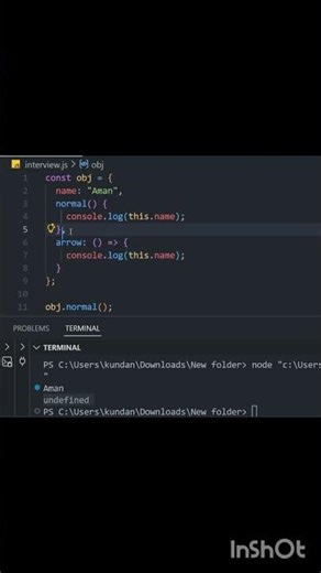 arrow function mistake 😱|JavaScript interview#javascript #coding #js