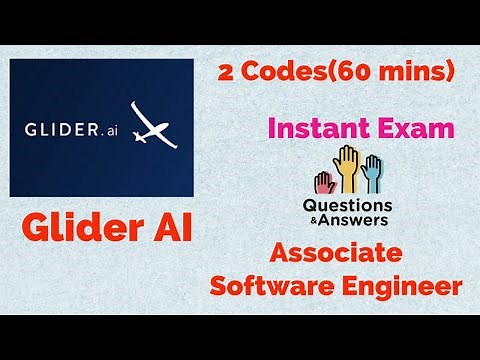 Glider AI Exam Answers || Live Exam Assessment || Coding Answers || Associate Software Engineer ||