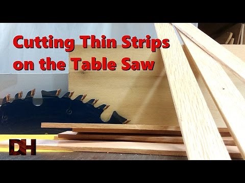 Cutting Thin Strips on the Table Saw