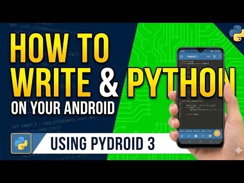How to write and run python code on your android using pydroid 3