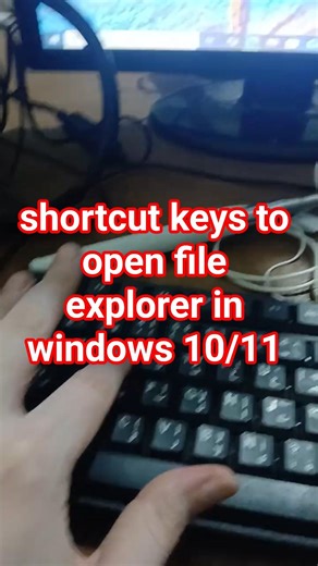 shortcut keys to open file explorer in windows 10/11 #windows10 #windows11