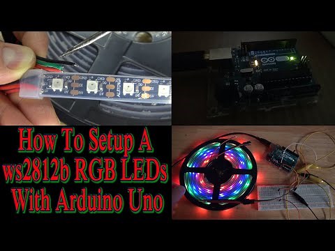 How To Setup A ws2812b RGB LEDs With Arduino Uno