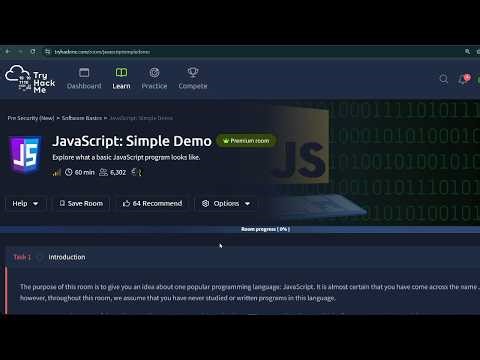 TryHackMe | JavaScript: Simple Demo Room