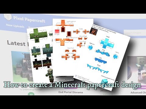 How to create a papercraft design for any Minecraft model.