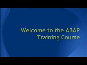 Carlos Mendoza: SAP ABAP Training Course