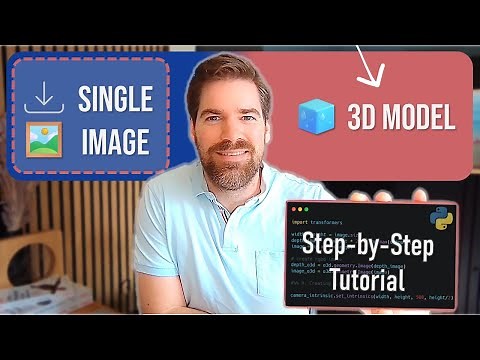 3D Python Tutorial: Building 3D Models from 2D Images (Photo or AI) with 5 Libraries