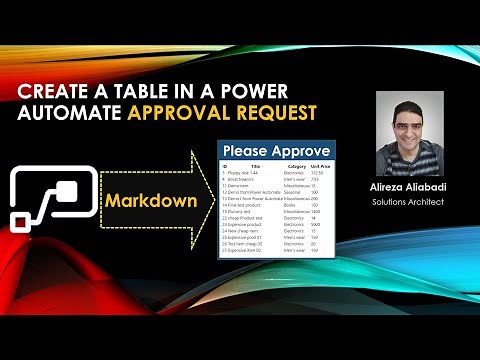 Convert JSON to Table in Power Automate Approval Requests
