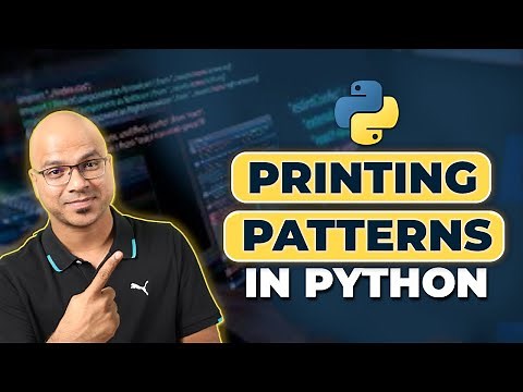 #23 Python Tutorial for Beginners | Printing Patterns in Python