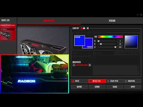 AMD Reference Cards LED Logo Color Change Utility (AMD Radeon RX 6000 RGB Tool)