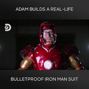 After getting a lesson in titanium 3D printing, Adam Savage brings the iconic Iron Man suit to life! Even putting it to the test at a gun range... | Discovery Channel Australia