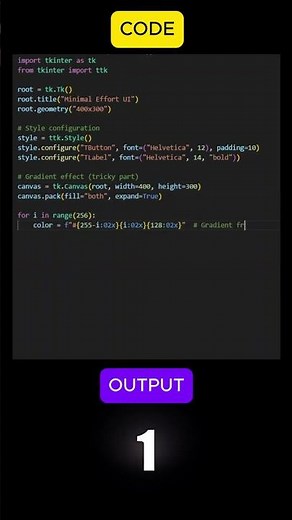 Create GUI in Python Using Tkinter #tkinter #pythonprogramming