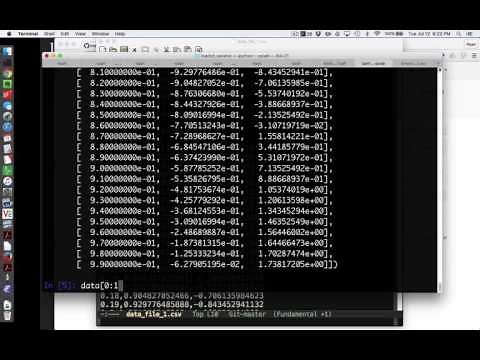 Intermediate Python 7: numpy's loadtxt and savetxt