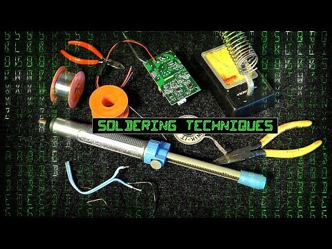 Basic Soldering Techniques for Wires & Circuit Boards - from Tech Tips