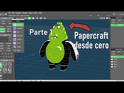 Como diseñar un modelo papercraft desde cero😱😱 (Referencias) Parte 1